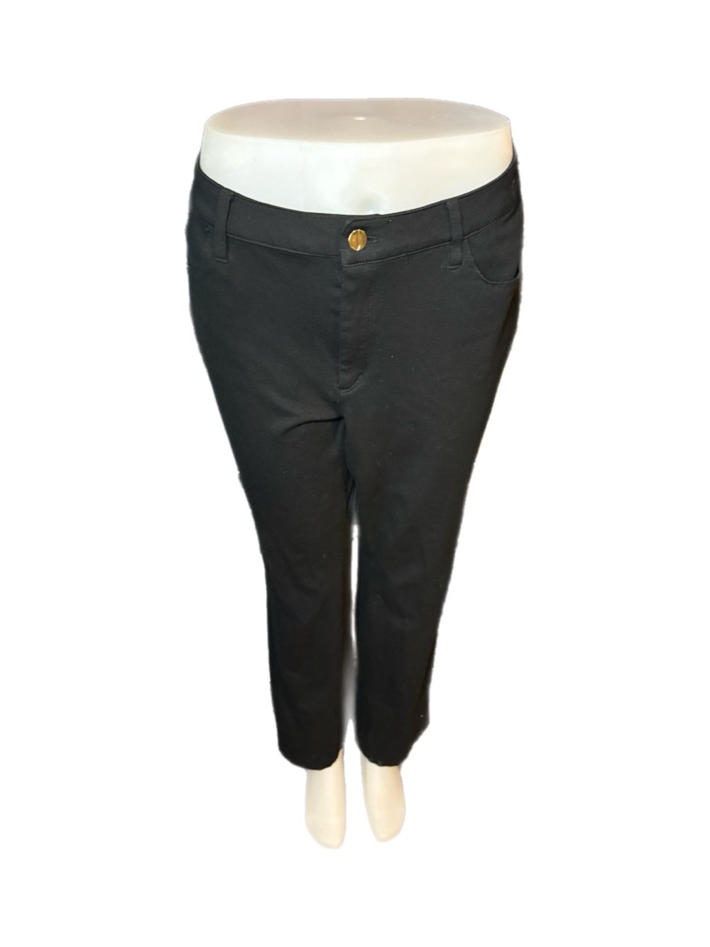 Jones New York Black Cropped Slim Pants